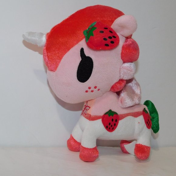Neon Star Tokidoki Plush Unicorno Ruby Strawberry Unicorn 8" stuffed - Picture 2 of 7